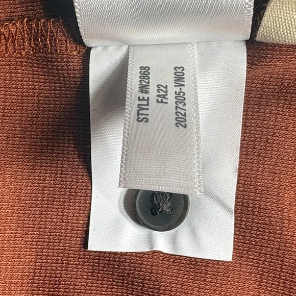 Madewell Drapey Rib Henley Tee — Size3X Long Sleeve Buttoned V-Neck - Picture 8 of 10